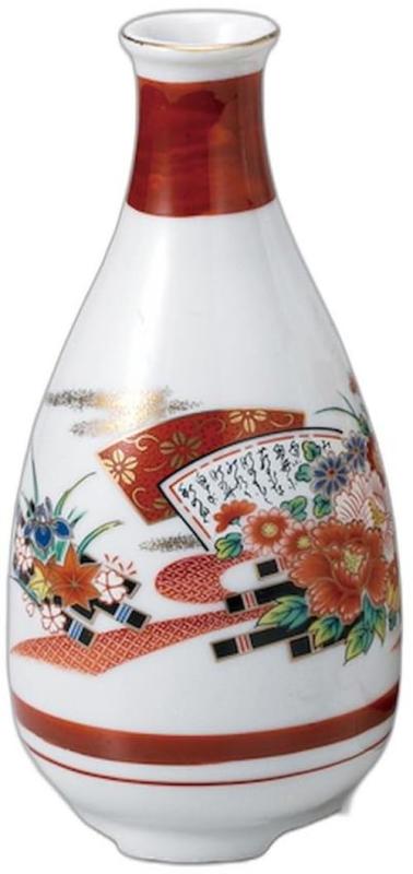 花イカダ九谷燗 [ 6.5 x 6.5 x 15cm 270cc ] | 徳利 セトモノホンポ(Setomonohonpo)