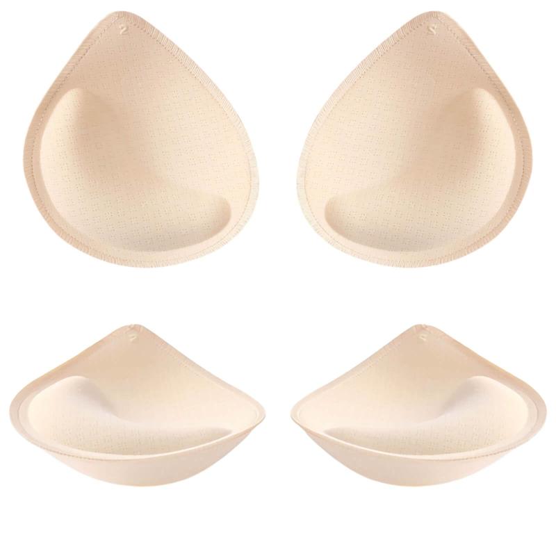 [fourfivesixはる] 2ペア4個ブラパッド バストアップ 丸型 スポーツブラ ナチュラルフィット ブラキャミ 付け替え ノンワイヤー パット カップ取り外し ブラインサートカップ パット カップ取