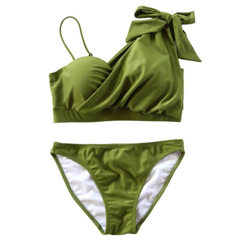 [RAVIR] 【ラヴィール】水着 レディース ビキニ 2点セット ビキニセット 女性用水着 ワンショル スカート