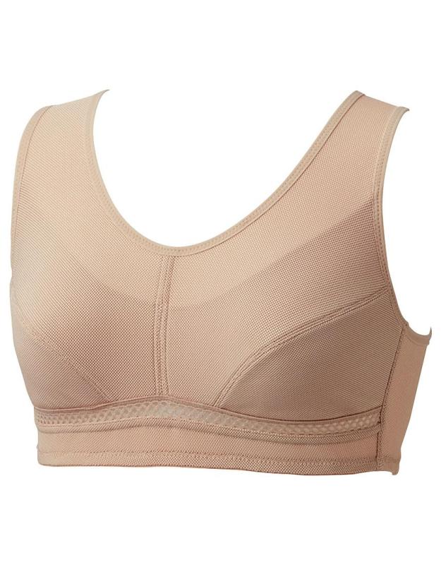 [ラブボディ] ノンワイヤーブラ [ワコール] 【楽で涼しいブラ】 かぶりタイプ 綿混素材(カップ肌側) アンダーメッシュ 夏 MW1502 レディース