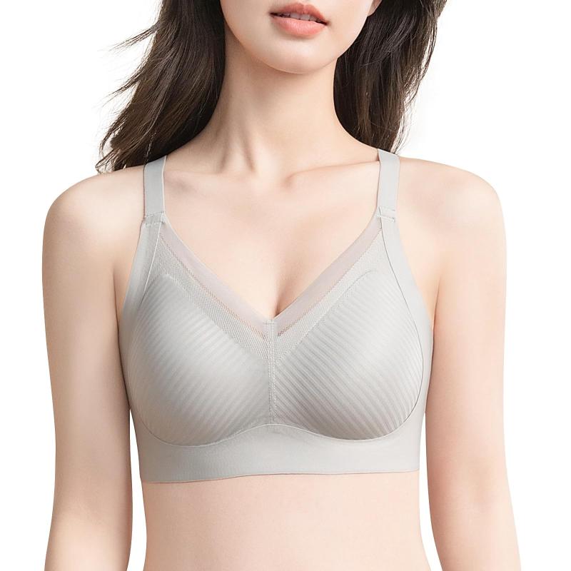 [Allanve] ノンワイヤーブラ 盛りブラ 【ズレにくい安心設計】【W字型魔法の美胸効果・1秒で美バスト革命】 シームレス 揺れない ノンワイヤー ブラジャー 締め付け感ない 立体サポート 垂れ