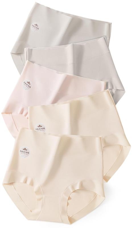 [Tophana] ショーツ レディース 深め 【AAAAA級天然綿素材・肌を自由に呼吸させ 】 ハイウエストショーツ パンツ お腹まで包む 柔らかい 締め付けない 吸汗 通気 美尻 消臭 抗菌 女性 下着 5枚セ