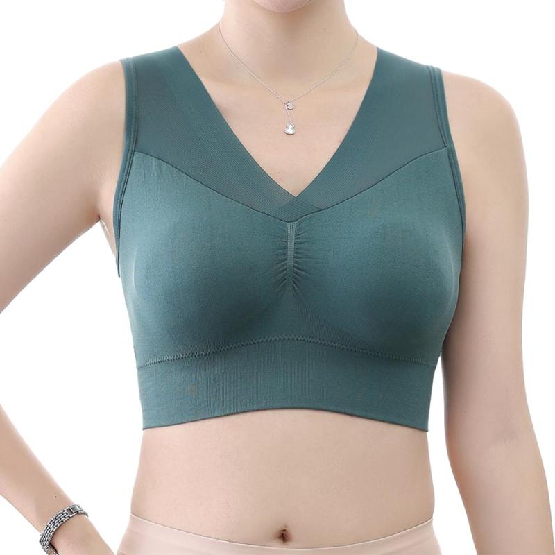 [FEISEDY] ブラジャー 快適 肌着 超軽量 大きいサイズ ノンワイヤー 夜用ブラ 柔らか インナー ナイトブラ 楽ブラ 40代 50代 昼夜兼用 下着 レディース A8131