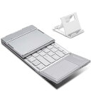 Ewin ワイヤレス キーボード bluetooth 折り畳み 日本語配列 タッチパッド搭載 充電式 三台同時切替 iOS/Android/Mac/Windows対応 iphone ipad パソコン タブレット スマホ スタンド付き 日本語取説