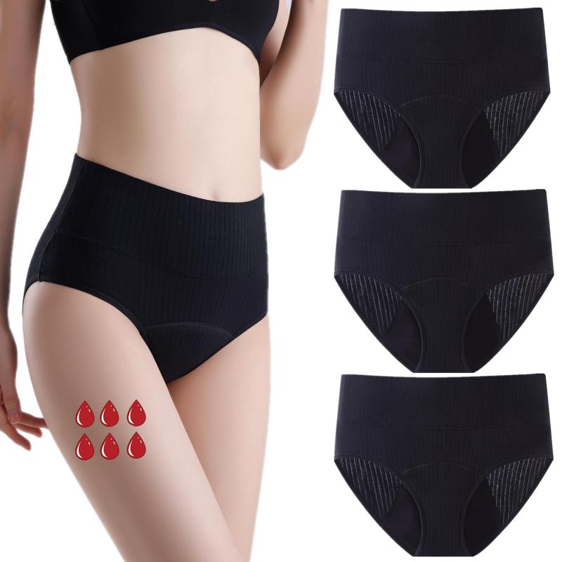 [XAZK] サニタリーショーツ 40ML大流量吸水ショーツ 生理用ショーツ 女性用 綿 ハイウエスト下着 インナー レディース 防水パンツ 漏れ防止