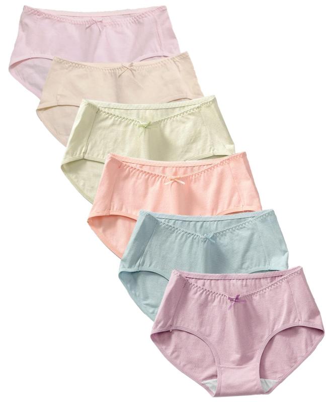 [Kayuuhin] 6枚セット ショーツ パンツ レディース 下着 深め 綿 女性 セット 柔らか 綿100%クロッチ 通気吸湿