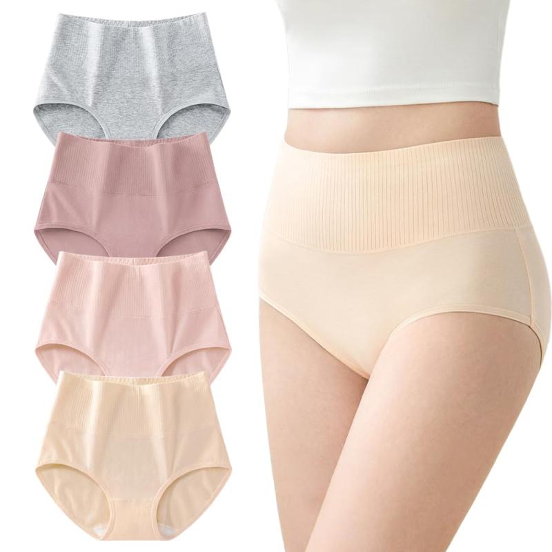 [polar lander] ショーツ レディース 4枚 綿95% 下着 レディース パンツ レディース 美尻 ショーツ パンティ 女性用 通気性 伸縮性