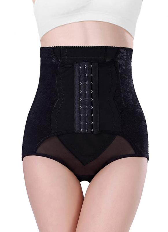 [AOIIWER] 骨盤 ガードル 補正下着 ウェストニッパー【強化版三段フック二重加圧•メッシュ通気構造】シェイプアップショーツ コルセット 通気 伸縮 着圧 お腹引き締め 長時間履ける くびれ