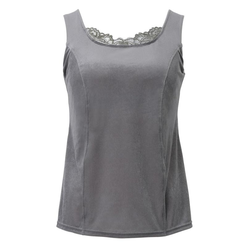 [ブラデリス ニューヨーク] ノンワイヤー補整ブラキャミ シャイニーベロアブラキャミ25