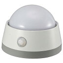 オーム(OHM) オーム電機 LEDセンサーライト 明暗+人感センサー 白色LED 電池式 プッシュライト NIT-BLA6JD-WN