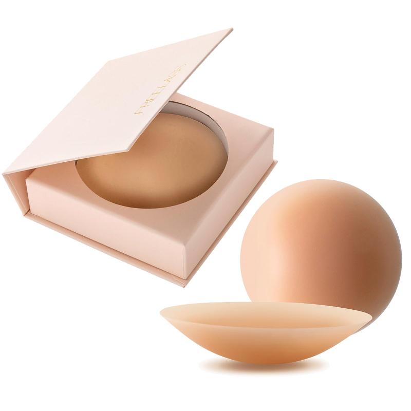 [FREELASS] ニップレス 女性用 シリコン100% 『中央2mm・縁1mmの極薄設計』 二プレス ヌーブラ ニップルパッド シリコンパッド ニップルカバー ニップルシール