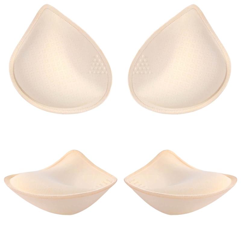 [fourfivesixはる] 2ペア4個ブラパッド バストアップ 丸型 スポーツブラ ナチュラルフィット ブラキャミ 付け替え ノンワイヤー パット カップ取り外し ブラインサートカップ パット カップ取