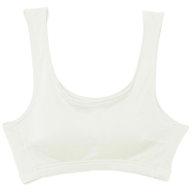 B.V.D.(ビー・ブイ・ディ) スポーツブラハーフトップ 甘撚り綿100% BVD ふんわり優しい ソフトな着心地 ノンワイヤーブラレディース