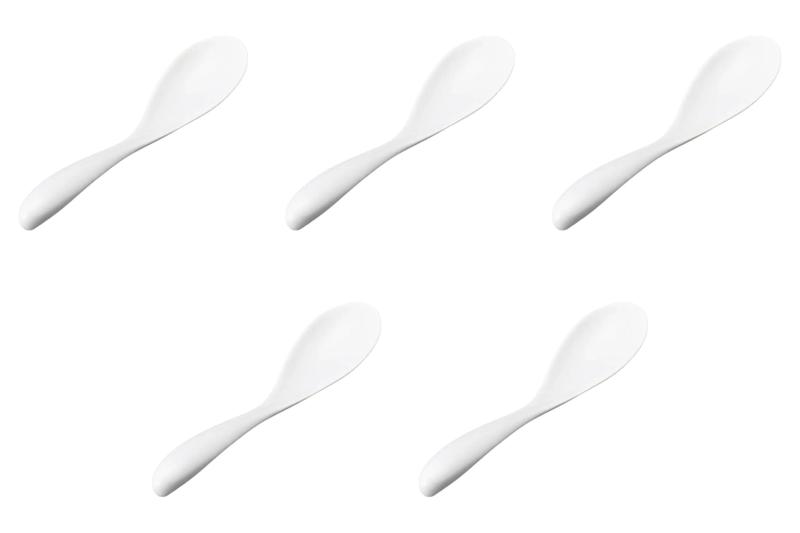 5個セット 平面レンゲ [ 17×3.5cm ] | 中華レンゲ 強化磁器 セトモノホンポ(Setomonohonpo)