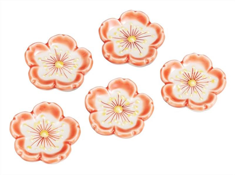 九谷焼いわたや 箸置・桜 K9-442