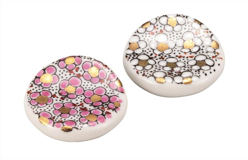 九谷焼いわたや 組箸置・梅詰 K9-432