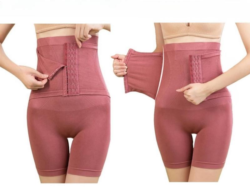 [YingXue] ガードル 補正ガードル ガードルショーツ ウエストニッパー ハイウエストお腹引き締め ヒップアップ ホック付き 通気速乾 快適 補正下着 快適 レディース ショーツ ロングガードル