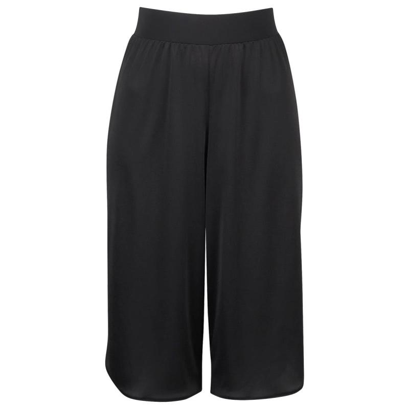 Wacoal(ワコール) インナーペチコート（キュロット）ロング丈 透け防止 静電気起こりにくい ラインすっきり 黒 ベージュ HDB522レディース