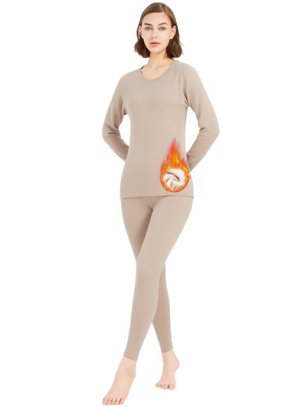 [Rovidorx] あったかインナー 上下セット レディース 裏起毛 防寒インナー ヒートテック 上下 アンダーシャツ 長袖 防寒タイツ アンダータイツ インナーウェア 保温インナー 肌着 防寒着【暖かインナー・防寒】裏起毛インナーで体を...