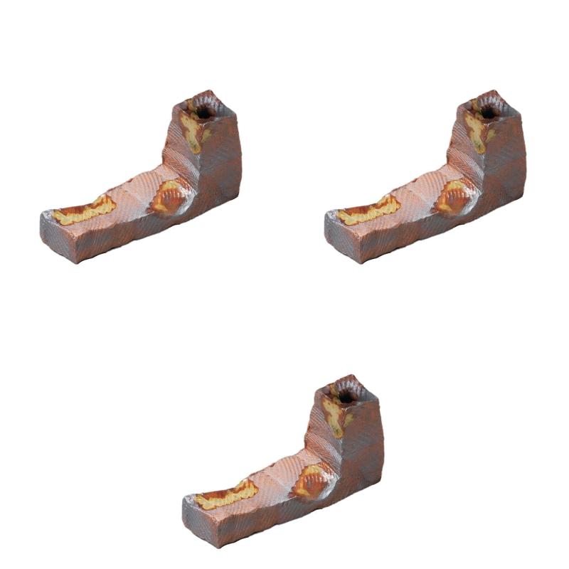 3個セット 手造り一輪差波紋箸置 [ 8×2×4.3cm ] | 箸置き陶磁器 セトモノホンポ(Setomonohonpo)