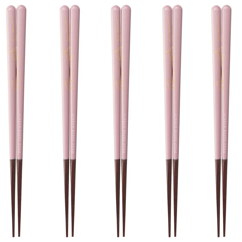 J-kitchens 幸せ箸 5膳 セット 素材：木材 箸 お箸 日本製 PID4081