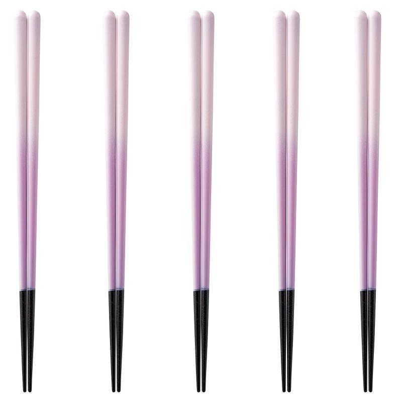 J-kitchens 幸せ箸 5膳 セット 素材：木材 箸 食洗機対応 お箸 日本製 PID8660