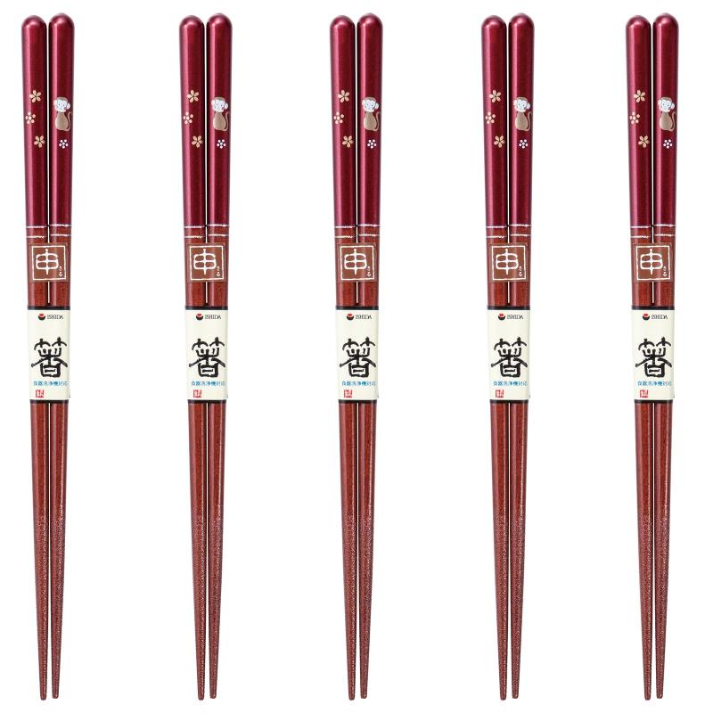 J-kitchens 和食箸 和心 5膳 セット 素材：木材 箸 食洗機対応 お箸 日本製 PID585346