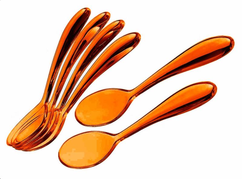 guzzini Art&amp;Cafeティースプーン14.5cm6SET オレンジ 2173.14.45