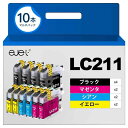 ejet LC211 LC211-4PK ブラザー 用 インク LC211 LC211BK 4色大容量セット(合計10本) brother 用 DCP-j968N DCP-J562N MFC-J737DN MFC-J837DN MFC-J887N MFC