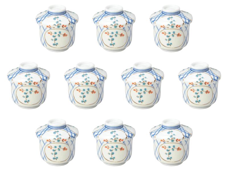 10個セット アイボリー萩小むし碗 [ 7.5×8.6cm(160cc) ] | ミニむし碗 セトモノホンポ(Setomonohonpo)