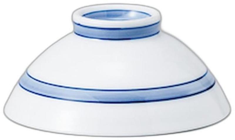 ブルーライン中平 [ 11.8 x 11.8 x 5.2cm ] | 飯碗 強化磁器 セトモノホンポ(Setomonohonpo)