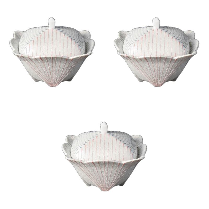 3個セット ラスター二色線角煮物碗 [ 12×12×9cm ] | 煮物碗陶磁器 セトモノホンポ(Setomonohonpo)