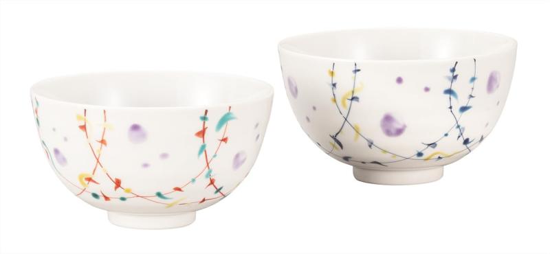 ナカマル『九谷焼』組飯碗・ハーモニー K9-543