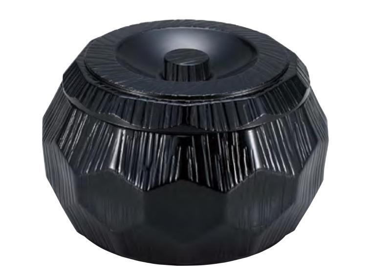 割烹漆器 若泉漆器 ひつまぶし 錦亀甲飯器 黒 U-1-68