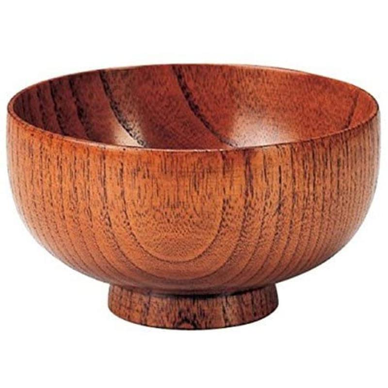 ジェイキッチンズ 味噌汁 茶碗 汁椀 360cc φ11.7×H6.7cm 木製 布袋汁椀 120摺り漆 日本製 ベージュ