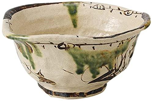 絵織部 変型6.0丼 [19.5 x 9.5cm 600g] 【丼】 【料亭 旅館 うどん そば ラーメン 和食器 飲食店 業務用】