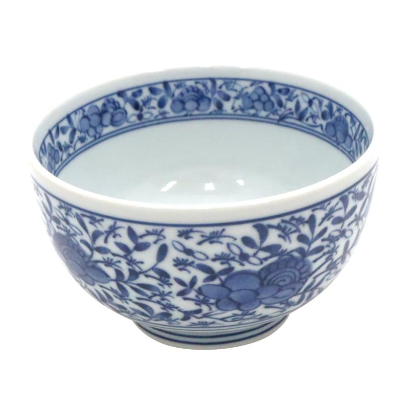 日本製 美濃焼 老舗 定食屋さんのどんぶり 京丼 唐草古紋