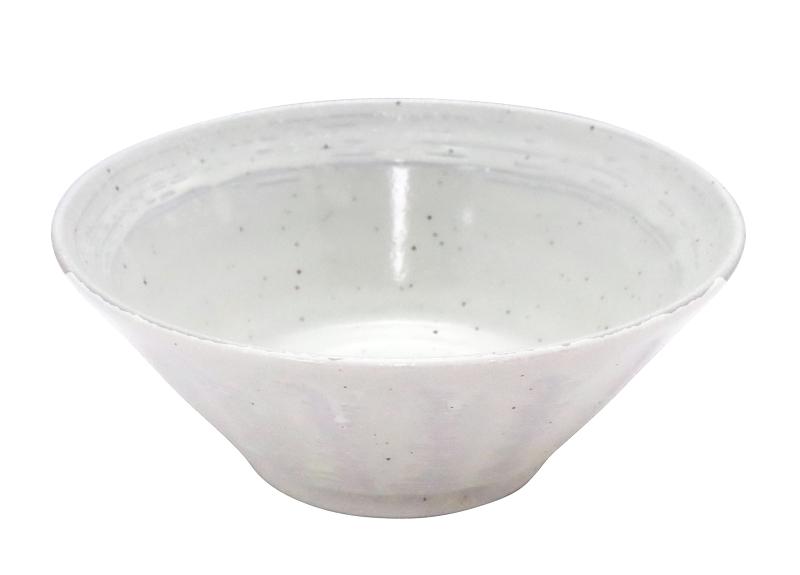 こだわり麺職人の器 しのぎ型 ラーメンどんぶり 白粉引 美濃焼 国産 中華 丼