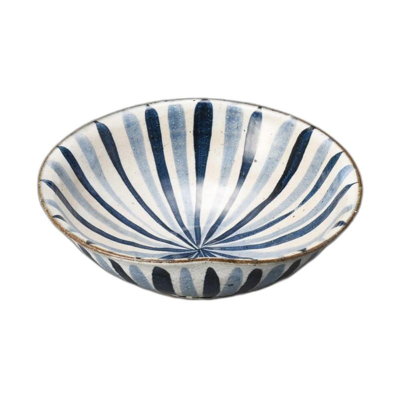 染十草楕円お手盛り鉢 [ 17.5×16.7×5.7cm ] | 中鉢 |