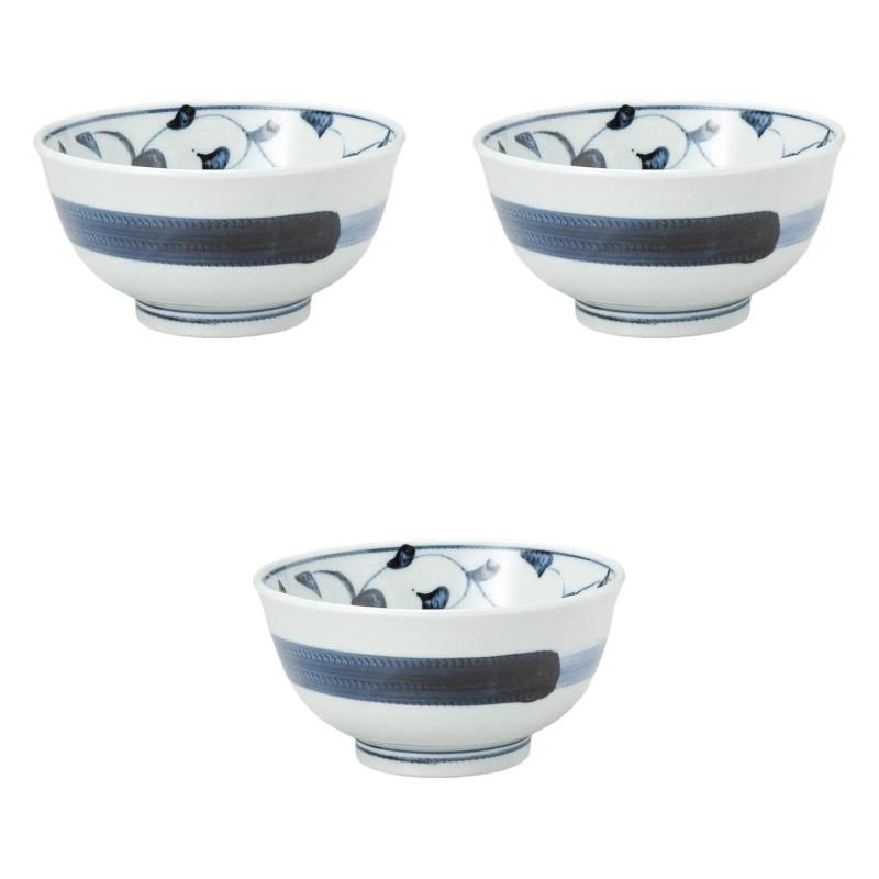 3個セット 京古染唐草5.5多用丼 [ 17.2×8.6cm ] | 多用丼 セトモノホンポ(Setomonohonpo)