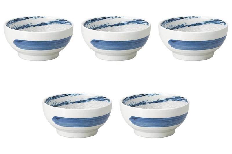 5個セット 粉引青流6.0釜上丼 [ 19×9cm ] | シリーズ丼 セトモノホンポ(Setomonohonpo)