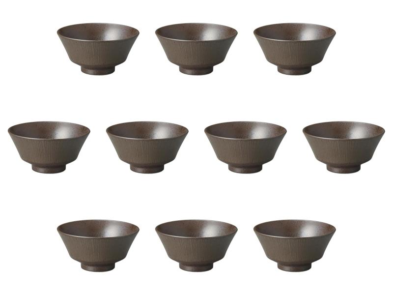 10個セット ノワール反型5.0丼 [ 15.2×7.3cm ] | 多用丼 セトモノホンポ(Setomonohonpo)