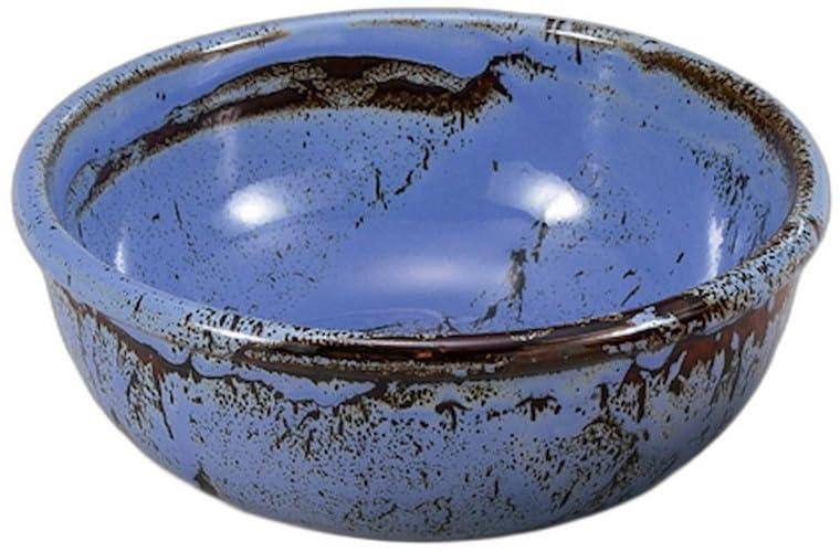 アメ釉ブルー7.0ボール [ 21.3 x 21.3 x 8.7cm ] | 丼 陶器 セトモノホンポ(Setomonohonpo)