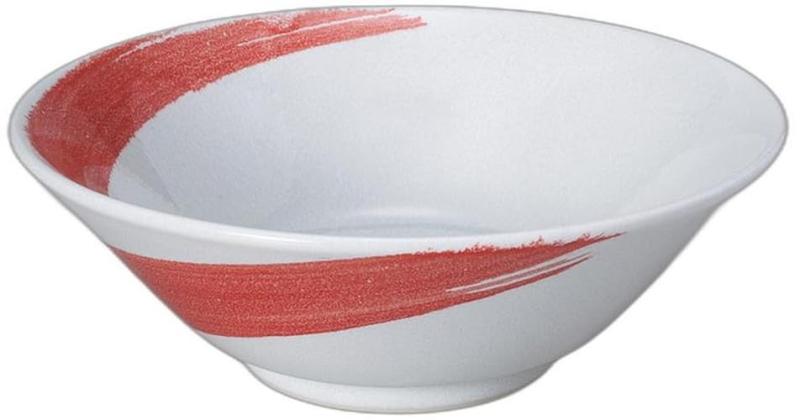 赤刷毛7.0切立丼 [ 21.5 x 21.5 x 7.3cm 1090cc ] | 中華丼 セトモノホンポ(Setomonohonpo)