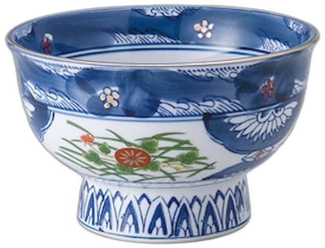 染錦古伊万里5.5高台丼 [ 16.5 x 16.5 x 10cm ] | 丼 セトモノホンポ(Setomonohonpo)