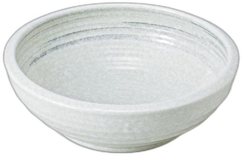 ハケメ白雪7.5石目深鉢 [ 22.8 x 22.8 x 7.6cm ] | 中鉢 セトモノホンポ(Setomonohonpo)