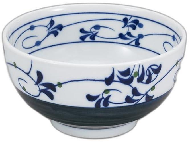 土岐唐草青5.0丼 [ 16 x 16 x 8.5cm ] | 丼 セトモノホンポ(Setomonohonpo)