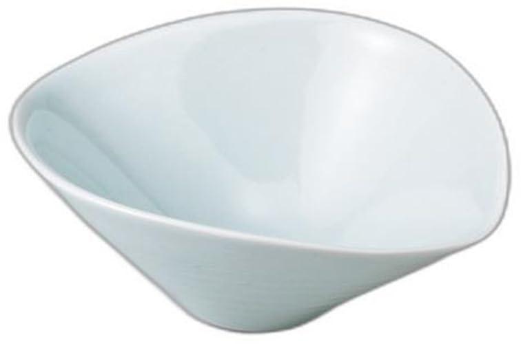 青白磁楕円千段小鉢 [ 12.6 x 10.6 x 4.9cm ] | 小鉢 セトモノホンポ(Setomonohonpo)