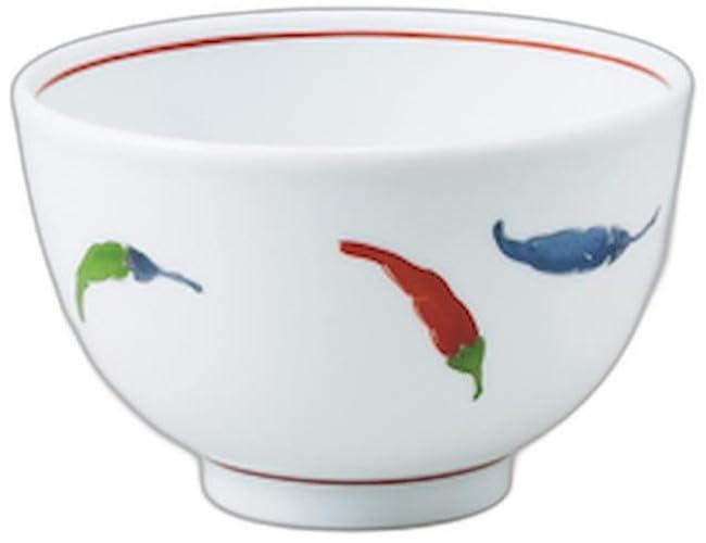 白磁唐辛子（軽量）ミニ丼 [ 12.5 x 12.5 x 8cm ] | 丼（小） セトモノホンポ(Setomonohonpo)