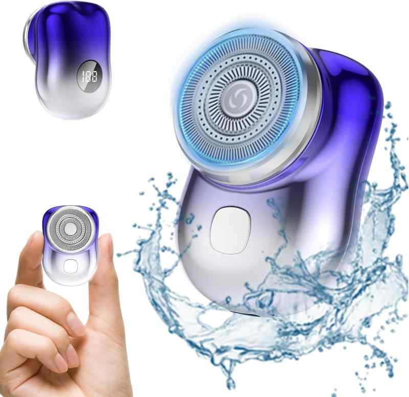 【2025発売】小型電動シェーバー 電動シェーバー 電気シェーバー ひげ密度の感知機能 髭剃り 電動 メンズシェーバー 回転式深剃り 自動..